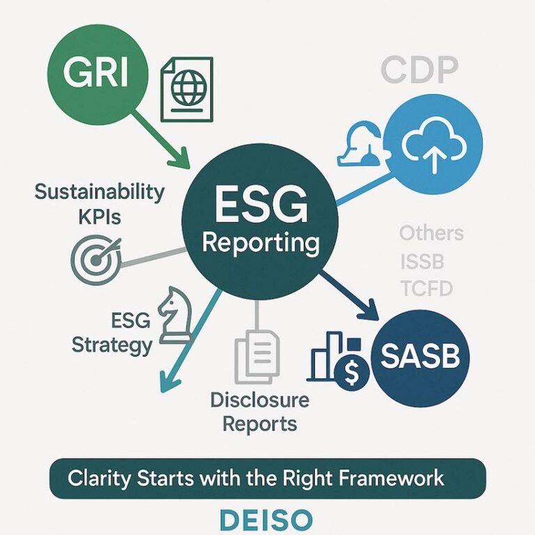 Master ESG data analysis, KPI selection, and impact measurement aligned with GRI, IFRS S1/S2, and EU Taxonomy frameworks.
